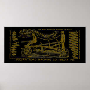 AFFICHE MÉDIA PENNSYLVANIA INGÉNIEUR D'EXPLOITATION 1889 M