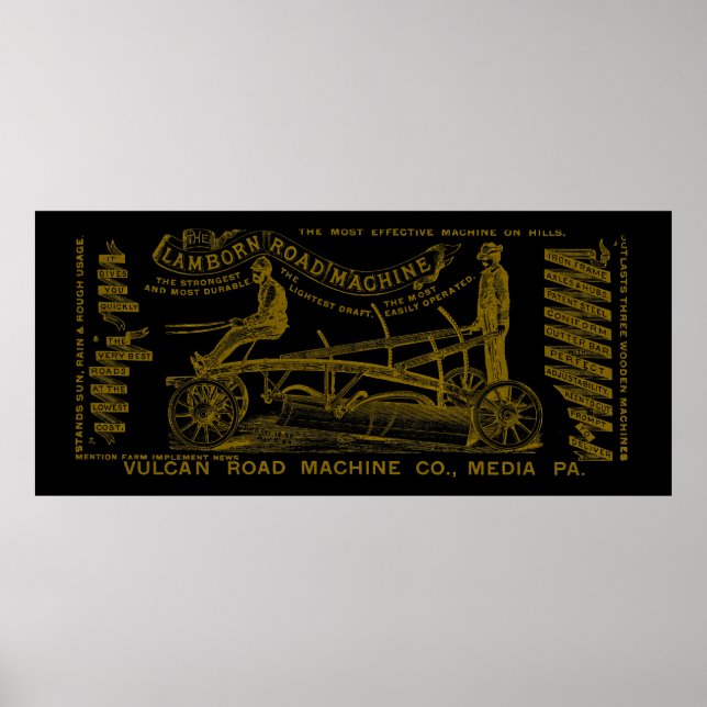 AFFICHE MÉDIA PENNSYLVANIA INGÉNIEUR D'EXPLOITATION 1889 M (Devant)