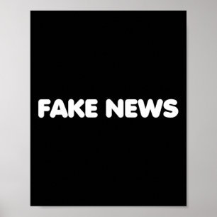 Affiche Médias de fausses nouvelles politique partisan Tru