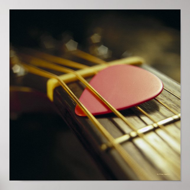 Affiche Médiator pour guitare (Devant)