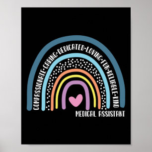 Affiche Medical Assistant Compassionate Caring Dedicated