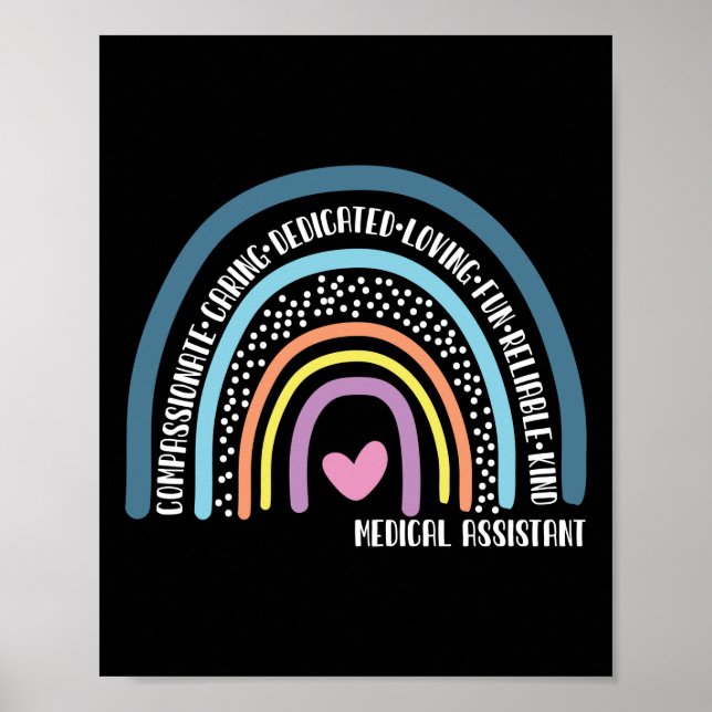 Affiche Medical Assistant Compassionate Caring Dedicated (Devant)