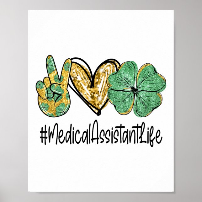 Affiche Médical Istant Amour Paix Saint-Patrick Femmes Sh (Devant)