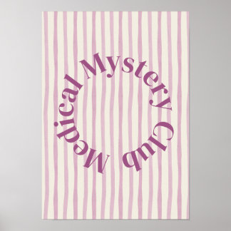 Affiche 'Medical Mystery Club' Funny Chronic Illness Print