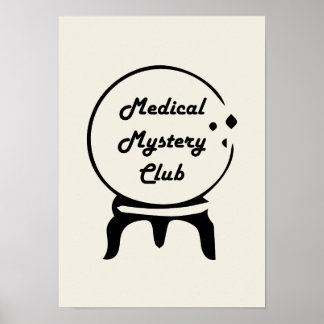 Affiche Medical Mystery Club Minimalist Wall Art