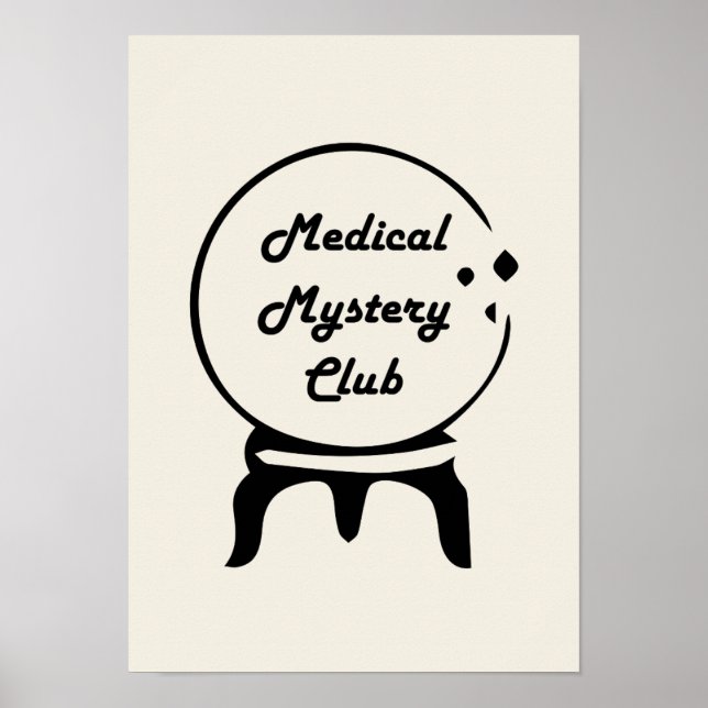 Affiche Medical Mystery Club Minimalist Wall Art (Devant)