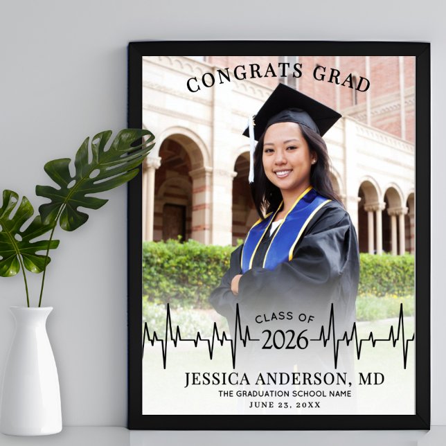 Affiche Medical School Graduation Photo Welcome Sign (Medical School Graduation Photo Welcome Sign)