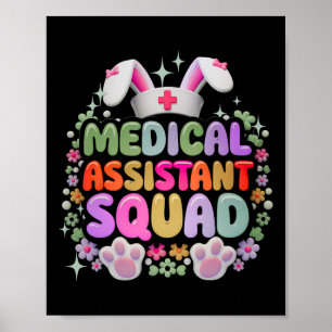 Affiche Médicale Istad Squad Drôle mignon Jour de Pâques B