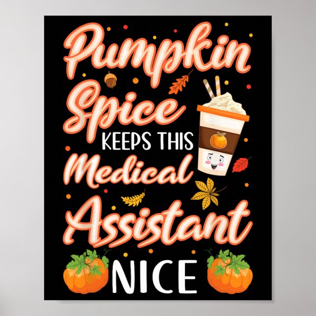 Affiche Médicale Istant Citrouille épice Latautomne automn (Devant)