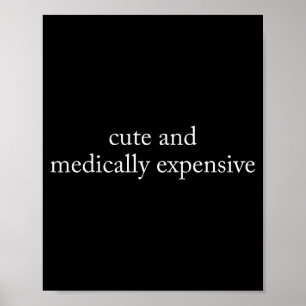 Affiche Médicament d'infirmière médicalement coûteux et mi