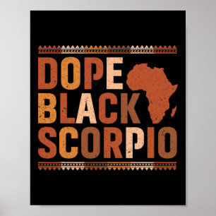 Affiche Médicament Noir Scorpion Mélanine Mois de l'Histoi