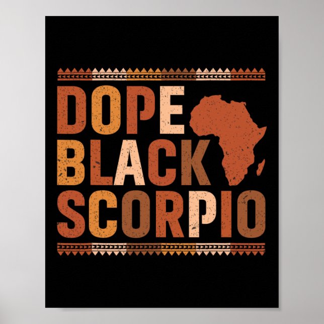 Affiche Médicament Noir Scorpion Mélanine Mois de l'Histoi (Devant)