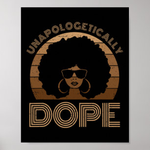 Affiche Médicament sans apologisme Melanin Afro Queen Blac