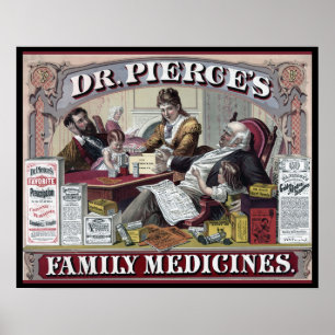 Affiche Médicaments vintages : Médicaments de famille du D