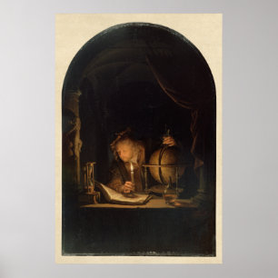 Affiche Medieval Alchemist Philosopher