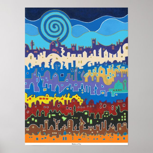 Affiche Médina de Fès - Imprimer (Devant)