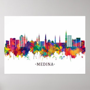 Affiche Medina Saudi Skyline