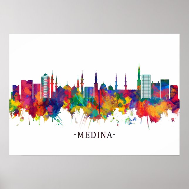Affiche Medina Saudi Skyline (Devant)
