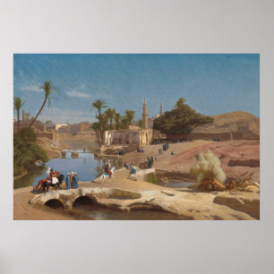 Affiche Medinet El-Fayoum - Jean-Léon Gérôme Beaux-Arts