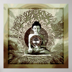 Affiche Méditation de la paix Religions du monde
