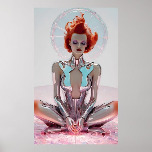 Affiche Méditation de Mooncore - Ken Gage Surreal Art (Devant)
