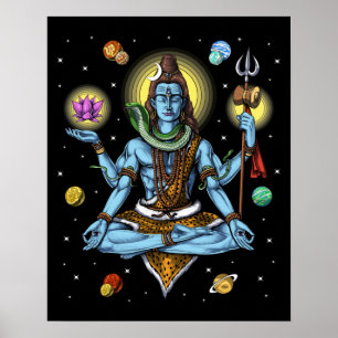Affiche Méditation de Shiva