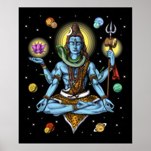 Affiche Méditation de Shiva