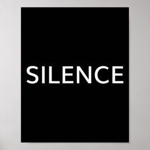 Affiche Méditation de silence Yoga inspirant Cadeau de pla