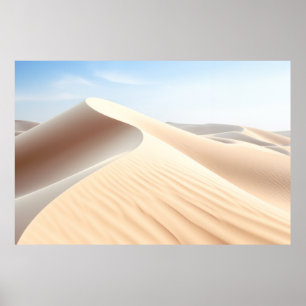 Affiche Méditation du paysage du désert Calme serein