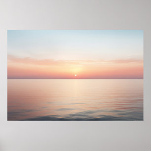 Affiche Méditation du paysage marin Serene Tranquille