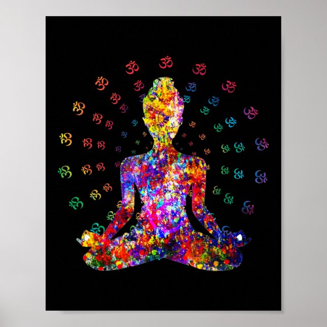 Affiche Méditation du système corporel spirituel Chakra de (Devant)