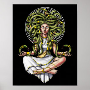 Affiche Méditation Medusa Gorgon