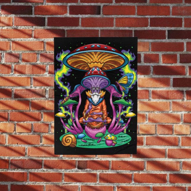 Affiche Méditation psychédélique (Créateur téléchargé)