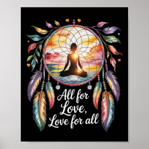 Affiche Méditation spirituelle du chakra de yoga