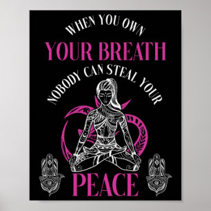 Affiche Méditation Yoga Respiration Paix Douceur Monde Pac