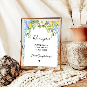 Affiche Méditerranée Laissez vos recettes Douche nuptiale