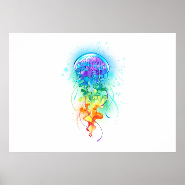 Affiche Méduse arc-en-ciel (Devant)