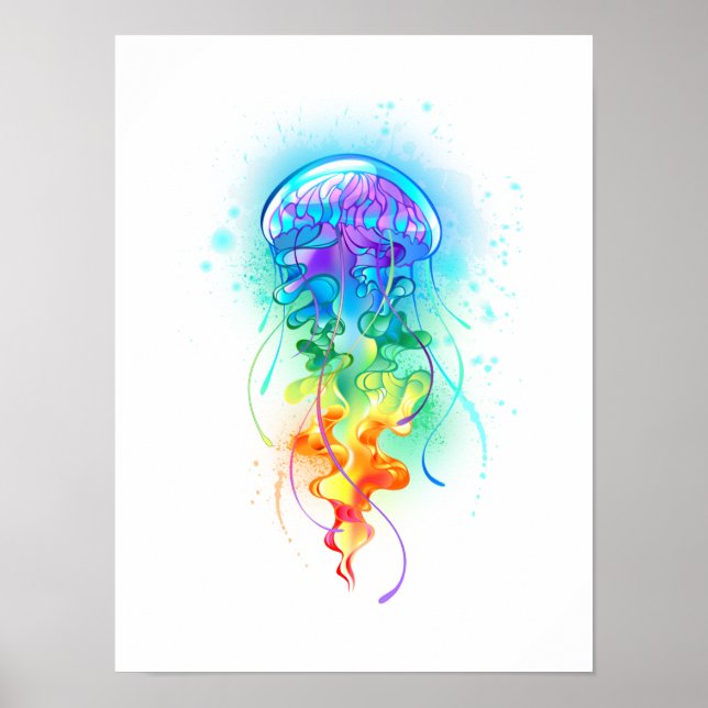 Affiche Méduse arc-en-ciel (Devant)