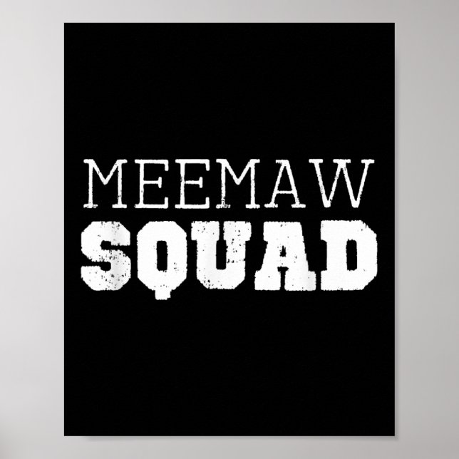 Affiche Meemaw Squad Cool Funny Mee-maw (Devant)
