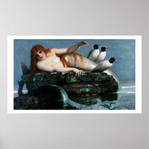 Affiche Meerestille (mer calme), 1886-87 (huile sur le