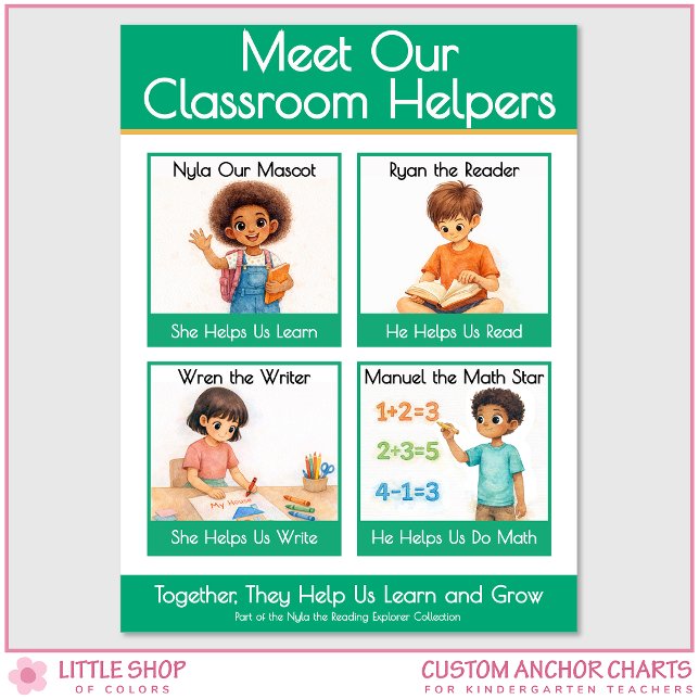 Affiche Meet Our Classroom Helpers Teacher Anchor Chart (Créateur téléchargé)