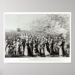 Affiche Meeting in the Desert, engraved by L. Bellotti