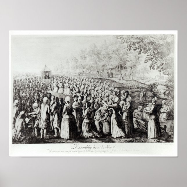 Affiche Meeting in the Desert, engraved by L. Bellotti (Devant)