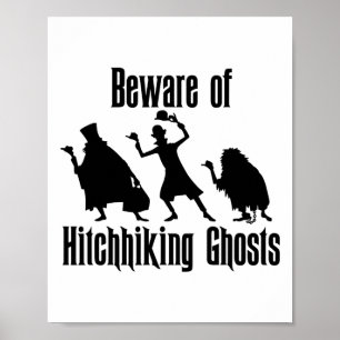 Affiche Méfiez-Vous Des Fantômes D'Halloween Drôle