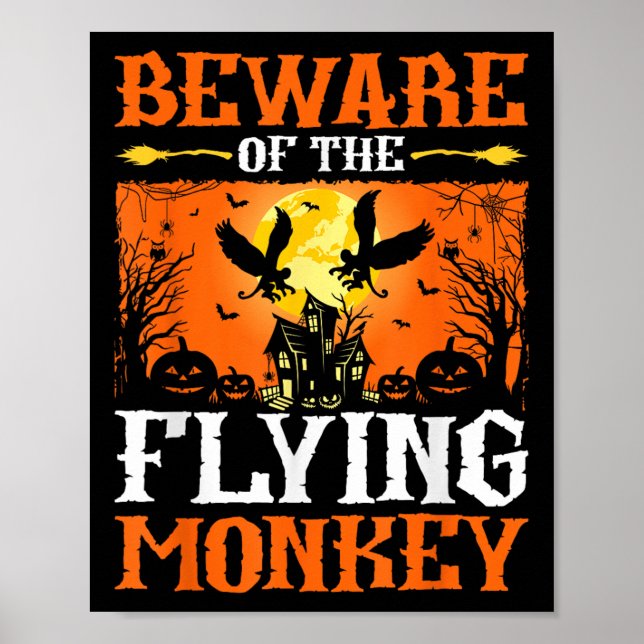 Affiche Méfiez-vous du singe volant  (Devant)