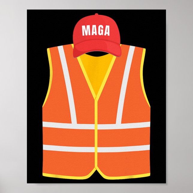 Affiche Mega Garbage Collbage Vest Pour Trump Election Day (Devant)