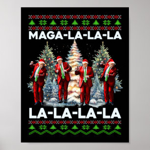 Affiche Mega La La Donald Trump Potus 47 Mauvais Noël