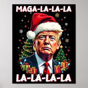 Affiche Mega La La Donald Trump Potus 47 Mauvais Noël