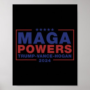 Affiche Méga Powers Trump Vance Hogan 3