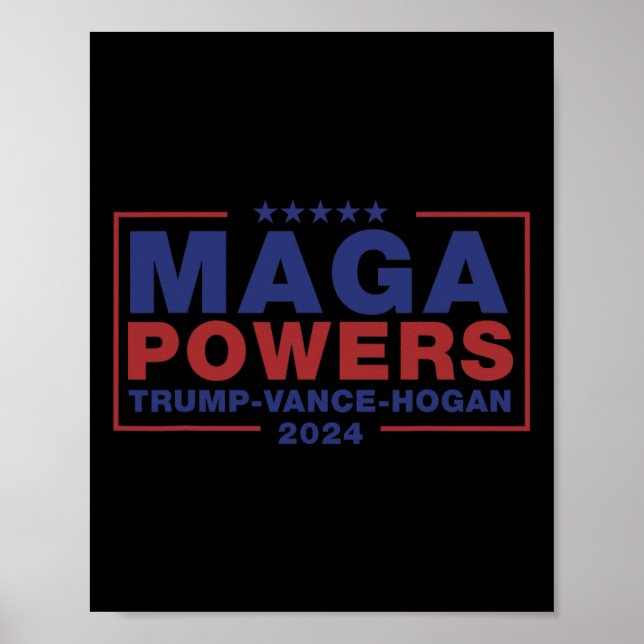 Affiche Méga Powers Trump Vance Hogan 3  (Devant)